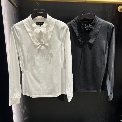 St家秋冬新款女士长袖上衣来啦！渠道高品质❗️文艺范儿➕复古范儿！真的无敌减龄呀，蕾丝蝴蝶结领花，面料厚薄适中，走的还是一贯的法式浪漫复古文艺风！ 商品图0