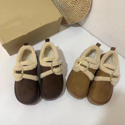 柜600+！厚底雪地靴女款2026冬新款休闲棉鞋增高勃肯鞋加绒毛毛鞋！ 商品图0