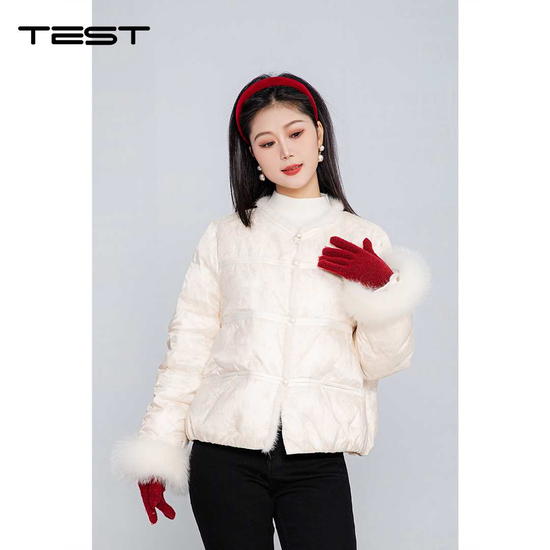 冬上新时尚新国风气质氛围感短羽绒外套2254235