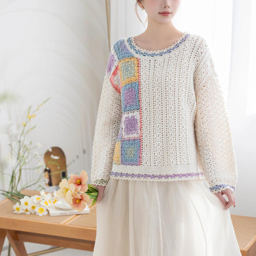 苏苏姐家今禾上衣手工diy钩针毛衣编织羊毛线衣服材料包毛线团 商品图2