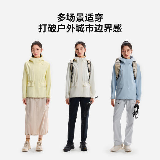 伯希和户外单层冲锋衣女2026年新款Teflon专业防暴雨徒步登山外套 商品图3