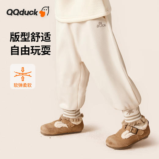 【加绒】【80-130】【可可鸭】女童冬款保暖加绒裤子 商品图6