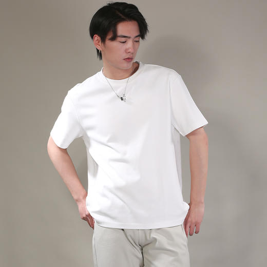 DRONKOO 2026 圆领净版基础款修身短袖T恤 商品图3