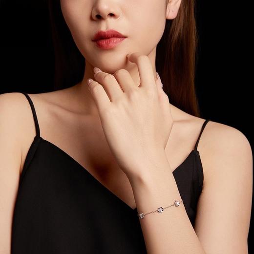 【情人节礼物❗️小众不撞款】新款四叶草莫桑石手链 简约百搭少女心s925纯银幸运手链。jc 商品图1