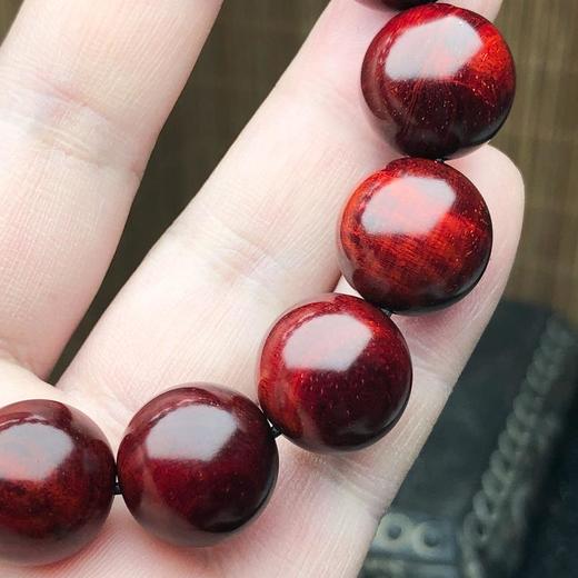 【青山特惠】1.5*15颗5星带水波 小叶紫檀手串 t5 商品图3