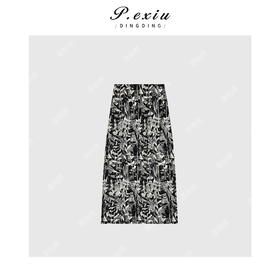 04-1潘依绣丁丁宠粉法式风轻奢气质重工全绣花半身裙 Q8947