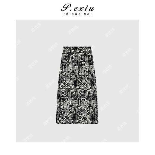 04-1潘依绣丁丁宠粉法式风轻奢气质重工全绣花半身裙 Q8947 商品图0