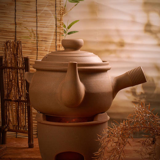 【原陶纳福嘟嘟养生锅】耐高温陶瓷砂锅熬中药罐子老式无釉中医煎药专用养生壶明火燃气灶 商品图2