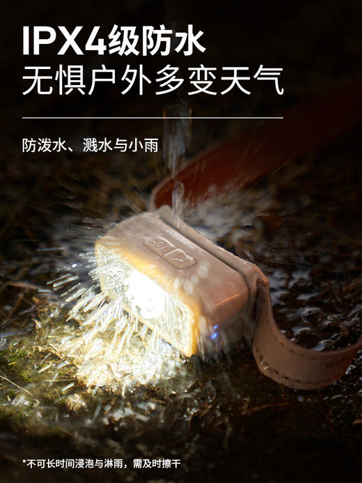 牧高笛零度头灯感应头灯户外夜钓强光充电超亮长续航头戴式照明灯 商品图0