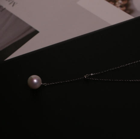 恋随心动 吊坠项链 11-12mm 微微瑕 超亮光泽 商品图0