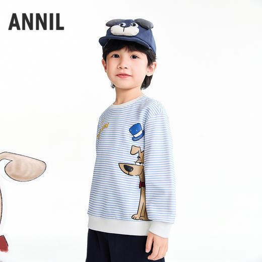 【实体店同款】男童圆领长袖卫衣春季新款安奈儿童装XB611068 商品图2