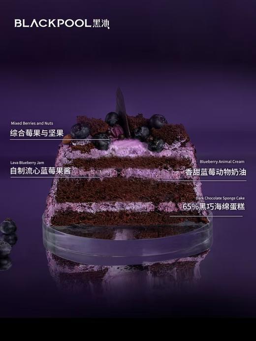 65%黑巧蓝莓奶油蛋糕（实心款） | 黑池 商品图2