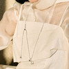 【新年礼物】alodia.co 品牌直发 冰眸白水晶银珠毛衣链可抽拉多戴项链 高级感长期主义百搭 商品缩略图4