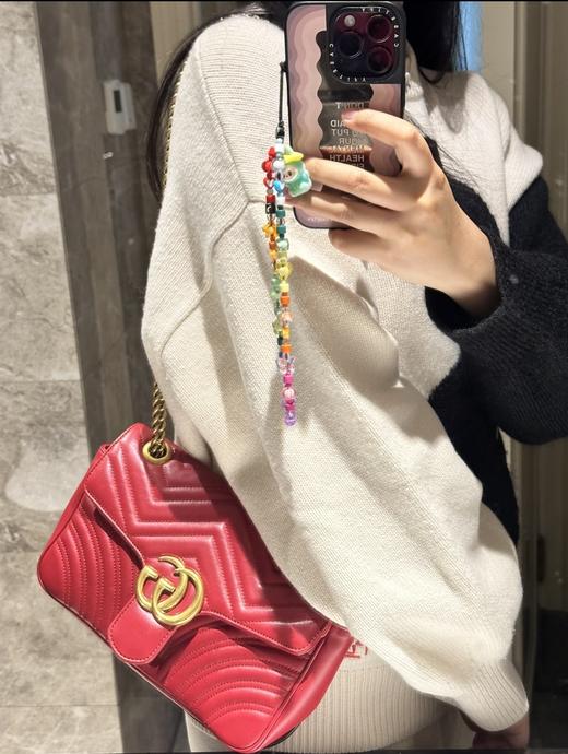 GU马蒙法棍包纯牛皮单肩斜挎经典包 商品图1