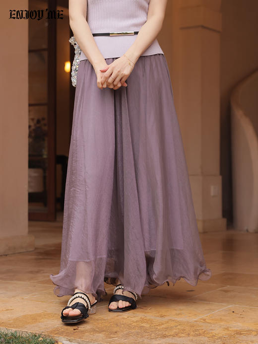 【门店同款】ENJOY春季纱间絮语长半裙 169249039 商品图3