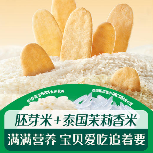 英氏婴幼儿胚芽米钙铁锌米饼(多种口味可选)40g(10袋) 商品图3