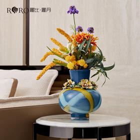 【彼达思】罗比罗丹 繁花似锦A花瓶 珐琅彩餐桌客厅玄关家居乔迁礼品
