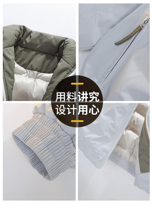 秋冬季加厚潮牌时尚宽松棉服青年男防水御寒保暖大码外套男 商品图5