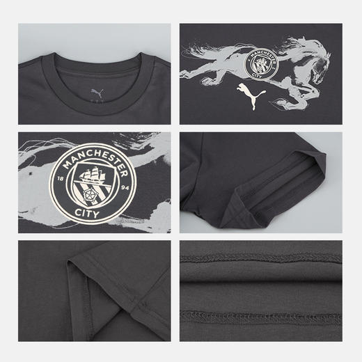 小李子PUMA彪马曼城马年限定运动训练文化短袖成人男785918 03 商品图3