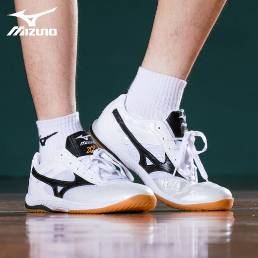 Mizuno美津浓乒乓球鞋220109专业乒乓球运动鞋白黑色（附赠鞋袋） 商品图2