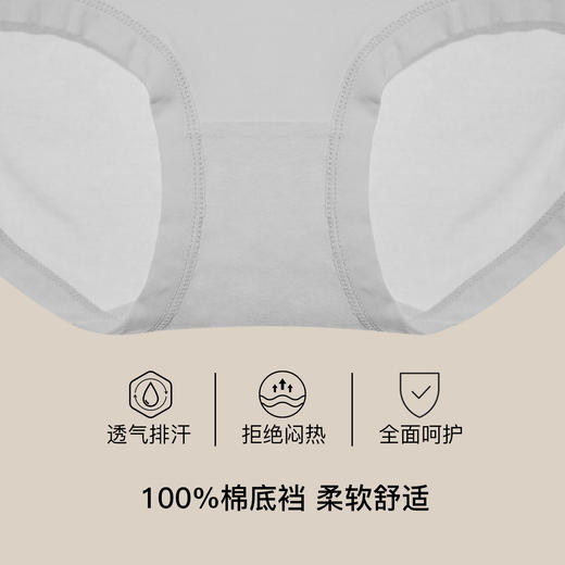 【满3条/39元】（大版）【秀黛】女精选棉质平角裤女士内裤【1条】W7339005T【门店同款】【内裤非质量问题不退换，介意勿拍】 商品图2