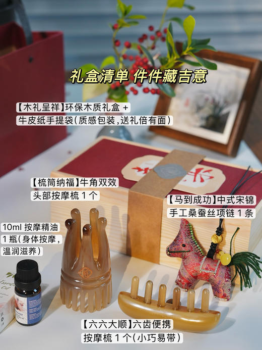 2026 马年养.生新年礼盒|新年送安康 梳来好福气【不退换】 商品图2