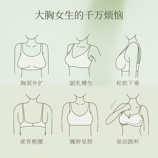 【E】素肌良品引力果冻条无痕内衣 女无钢圈聚拢收副乳防下垂包 容文胸MX281 商品图6