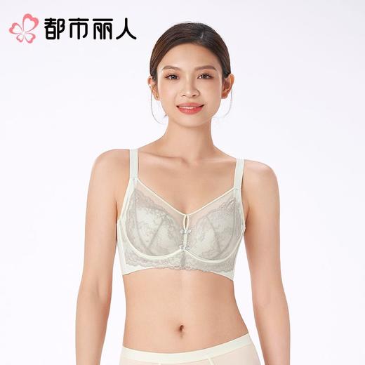 都市丽人内衣C杯超薄文胸蕾丝内衣3/4杯内衣完美包容内衣四排四扣软钢圈YBC2J5 商品图1