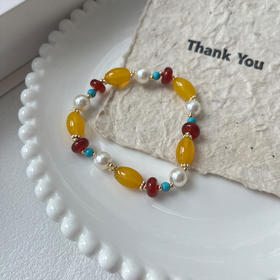 日常通勤百搭黄玛瑙串珠手串-纪念日百货门店同款169150637