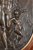 【已售】独角鹿西洋古董19世纪法国出品卷叶纹铜鎏金精雕装饰硬木画框古典神话主题青铜浮雕壁挂画一对 商品缩略图7