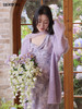 【门店同款】ENJOY春季“柔光芳序”鸢尾紫飘带连衣裙 169099851 商品缩略图1
