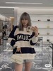 .清仓CELINE/赛琳 24秋冬新款明星同款字母提花条纹圆领毛衣、男女同款！！！条纹毛衣 商品缩略图1