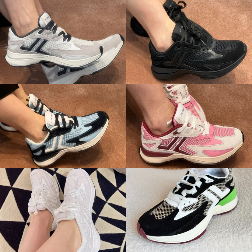 127-1亏大清捡大漏❗️原厂渠道货 lanv情侣款 网布牛皮拼接 运动休闲鞋 跟脚好跑巨舒适  部分尺码年后发