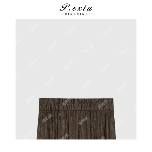 04-1潘依绣丁丁宠粉美拉德穿搭复古丝绒感半身裙 Q8981 商品图1