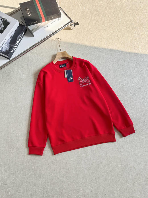 跨年售后 斐乐男女情侣款圆领套头卫衣 ggd 340406 商品图2