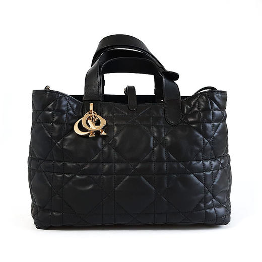 【95新】Dior迪奥Toujours手袋中号黑金Toujours土著托特包手提包女士260126NJS28 商品图0
