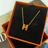 爱马仕 大号 H橙色 陶瓷 项链 商品缩略图1