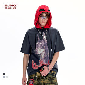 【不宠系列】BJHG不计后果 杜宾短袖男夏季宽松纯棉凉感印花t恤女