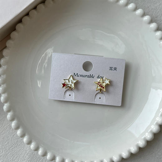 星星闪闪耳饰耳夹-纪念日百货门店同款169100322 商品图4