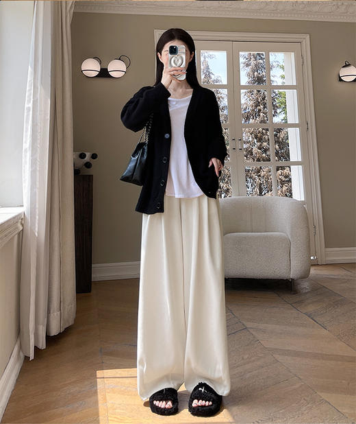 【MIMO美拉德山本裤】 加绒加厚秋冬阔腿裤 商品图2