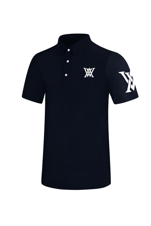 韩国原单ANEW高尔夫服装男士短袖T恤运动高端透气时尚修身速干衣 商品图0