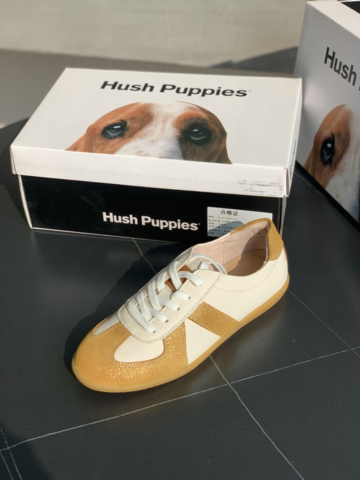点此购买 Hush puppies暇步士女士复古德训鞋小白鞋女休闲鞋 dx 340396 商品图12