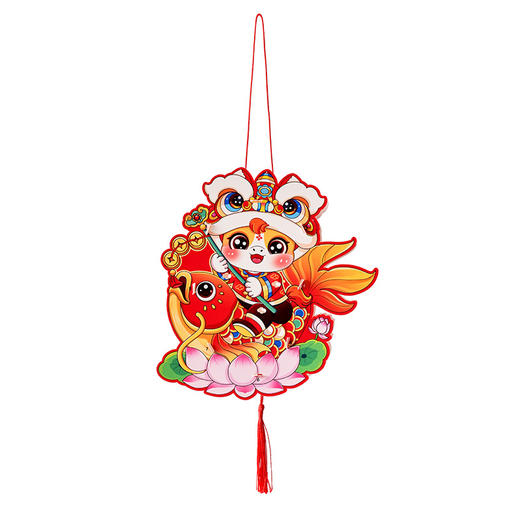 「9.9到手！数款可选」新年春节灯笼卡通马灯笼手工diy儿童制作材料包卡通马年花灯玩具 商品图4