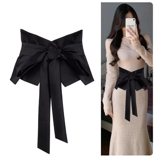 裁缝学苑AH118腰封纸样女装配裙子毛衣束腰高级感宽腰带装饰样板 商品图3