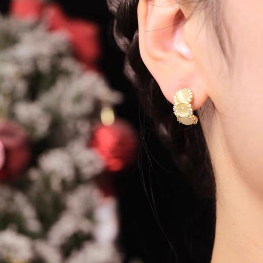 小众月光石银针耳环-纪念日百货门店同款169246161 商品图3