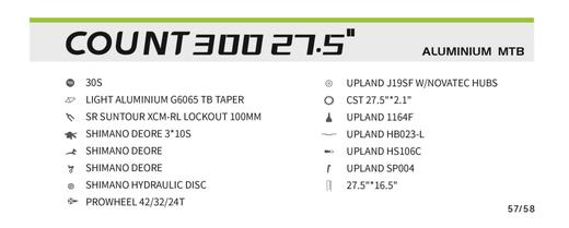 新名爵300-27.5-XD 黑桔银黑,27.5x16.5寸,30速油碟,铝合金 商品图5