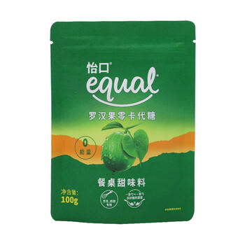 怡口（EQUAL）罗汉果零卡代糖100g 【0卡糖0脂肪】赤藓糖醇烘焙咖啡奶茶伴侣 /粮油调味 /调味品 /糖 商品图5