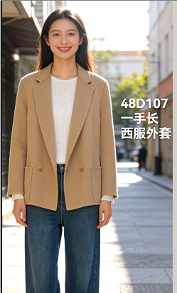 480829福利款 一手长羊毛大衣西服外套