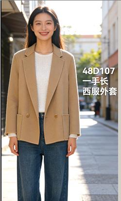 480829福利款 一手长羊毛大衣西服外套 商品图0