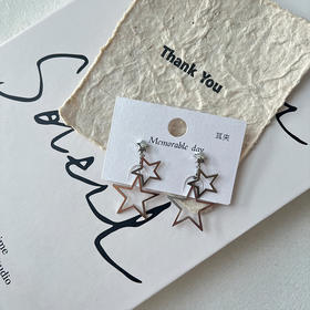 气质百搭星星耳饰耳夹-纪念日百货门店同款169100429